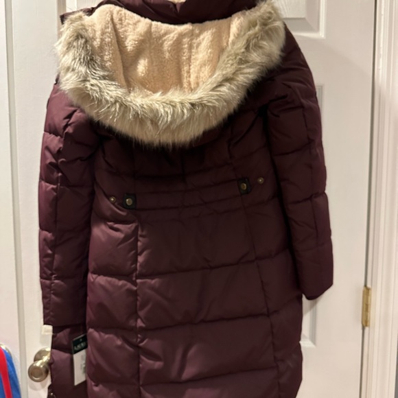 Women's Faux-Fur-Trim Hooded Down Puffer Coat - Picture 8 of 12